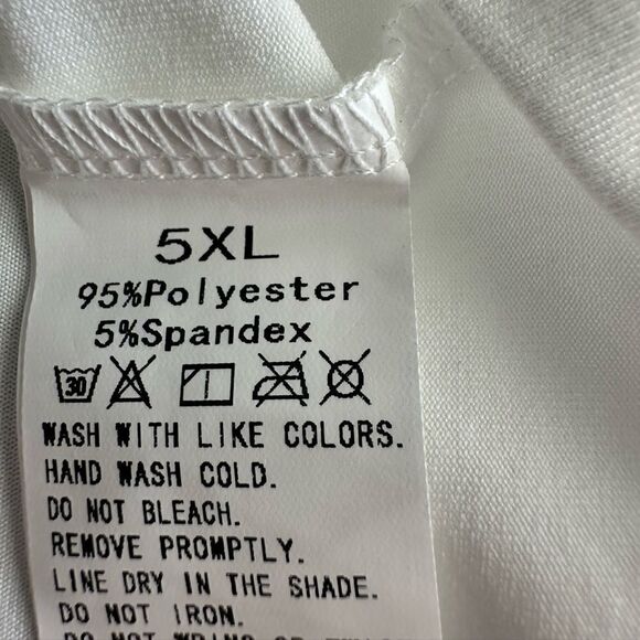 NWOT Plus Size White Short Sleeve Graphic Tee Shirt Grandson Baseball -22/3XL - Picture 5 of 7